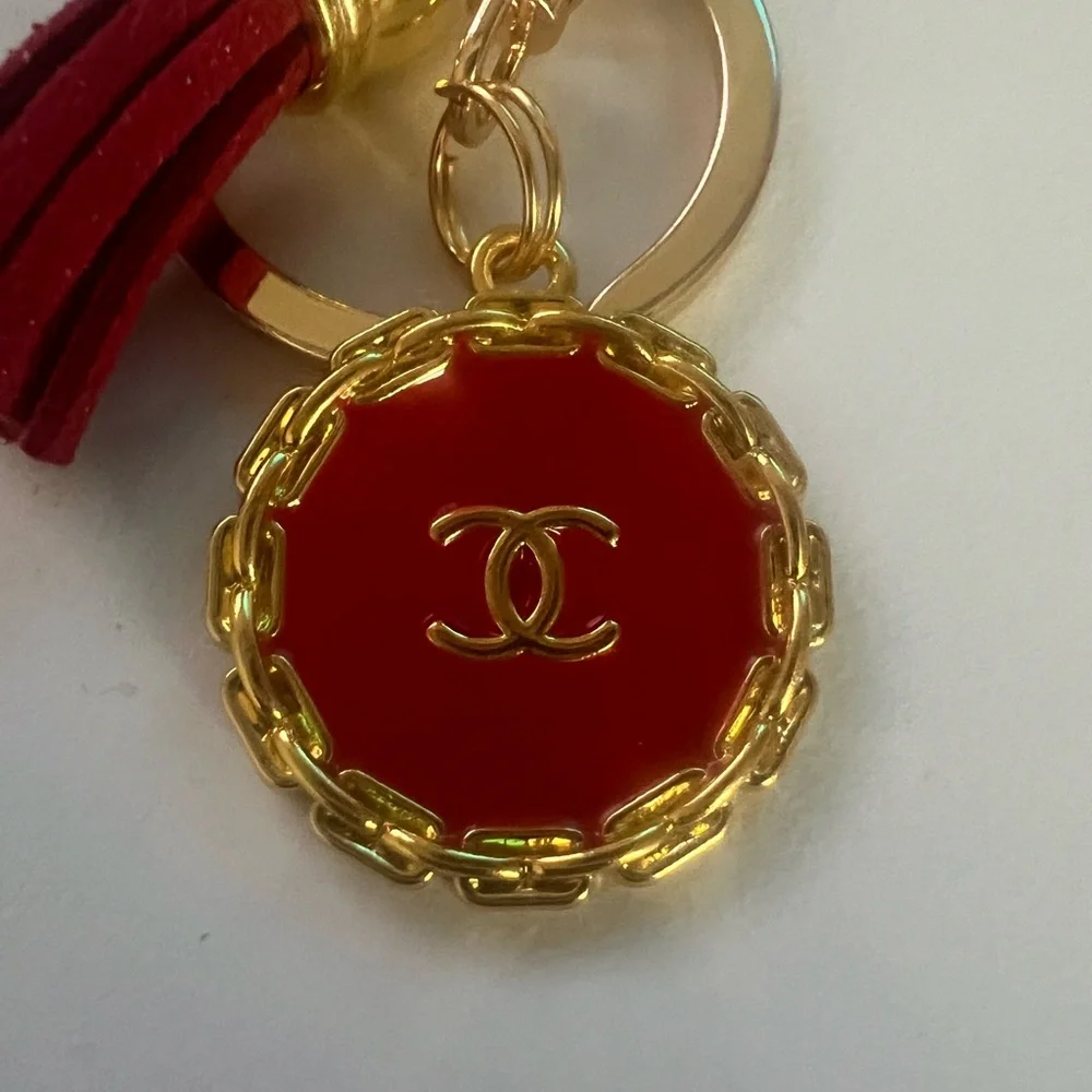 Red and Gold Keychain Accessory - Picture 2 of 2